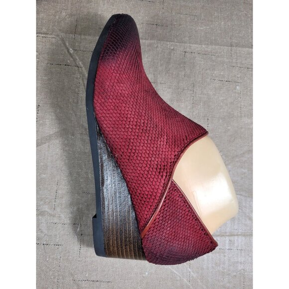 Bussola Women's Size 9 39 Ankle Boots Weyburn Willow Wedges Missouri Wine (869) - Picture 8 of 9